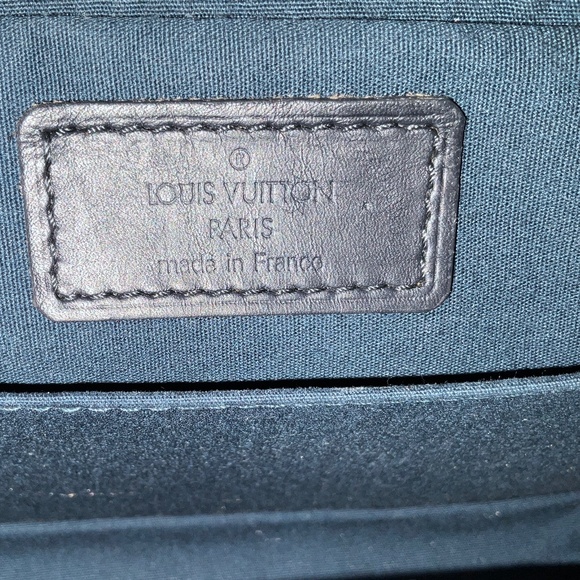 LOUIS VUITTON Vintage Juliette Mini Lin Monogram Canvas Crossbody Navy Blue - Picture 9 of 14